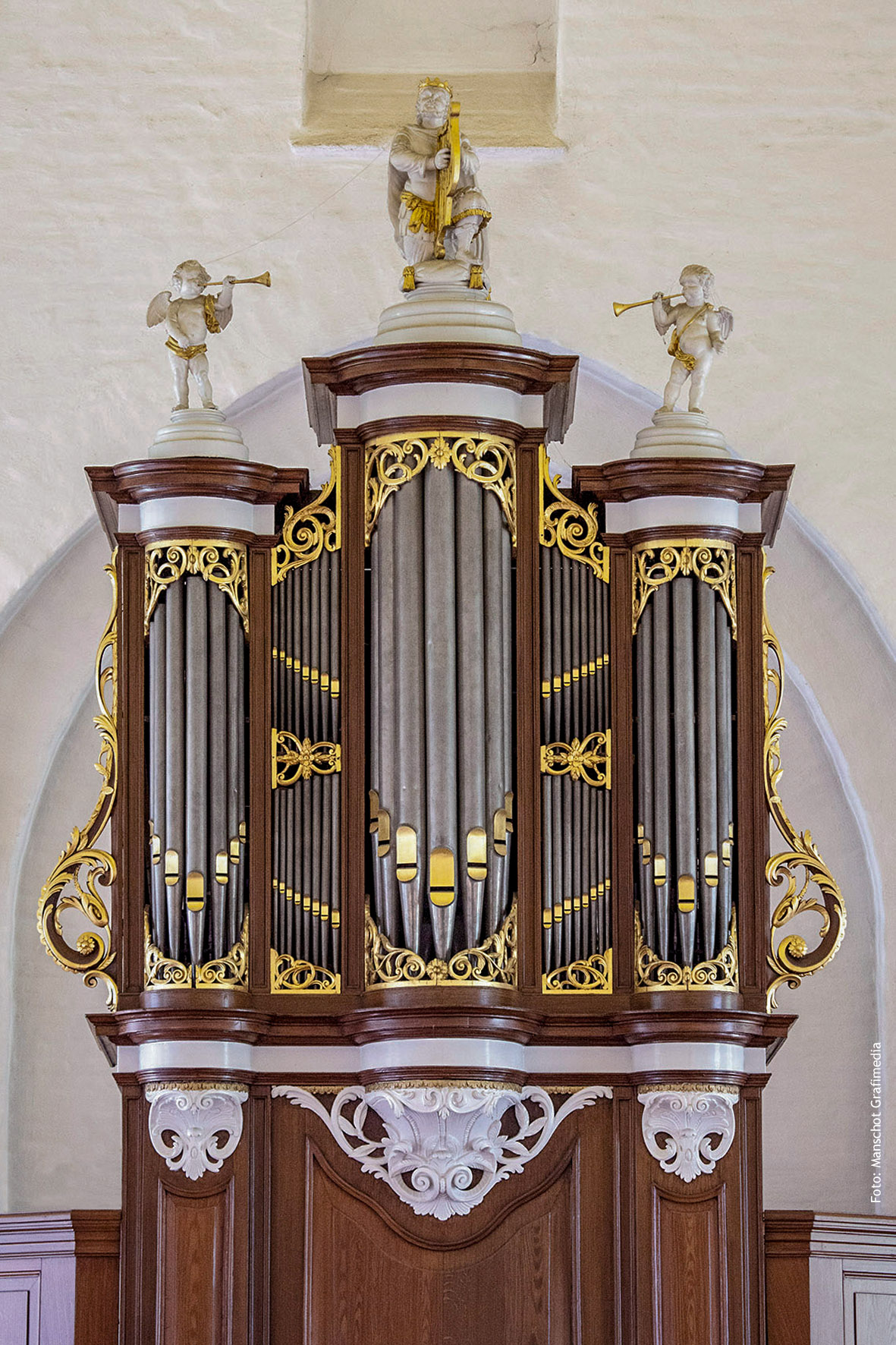 Het G.Th. Bätz-orgel van de Torenpleinkerk in Vleuten. Foto: Manschot Grafimedia